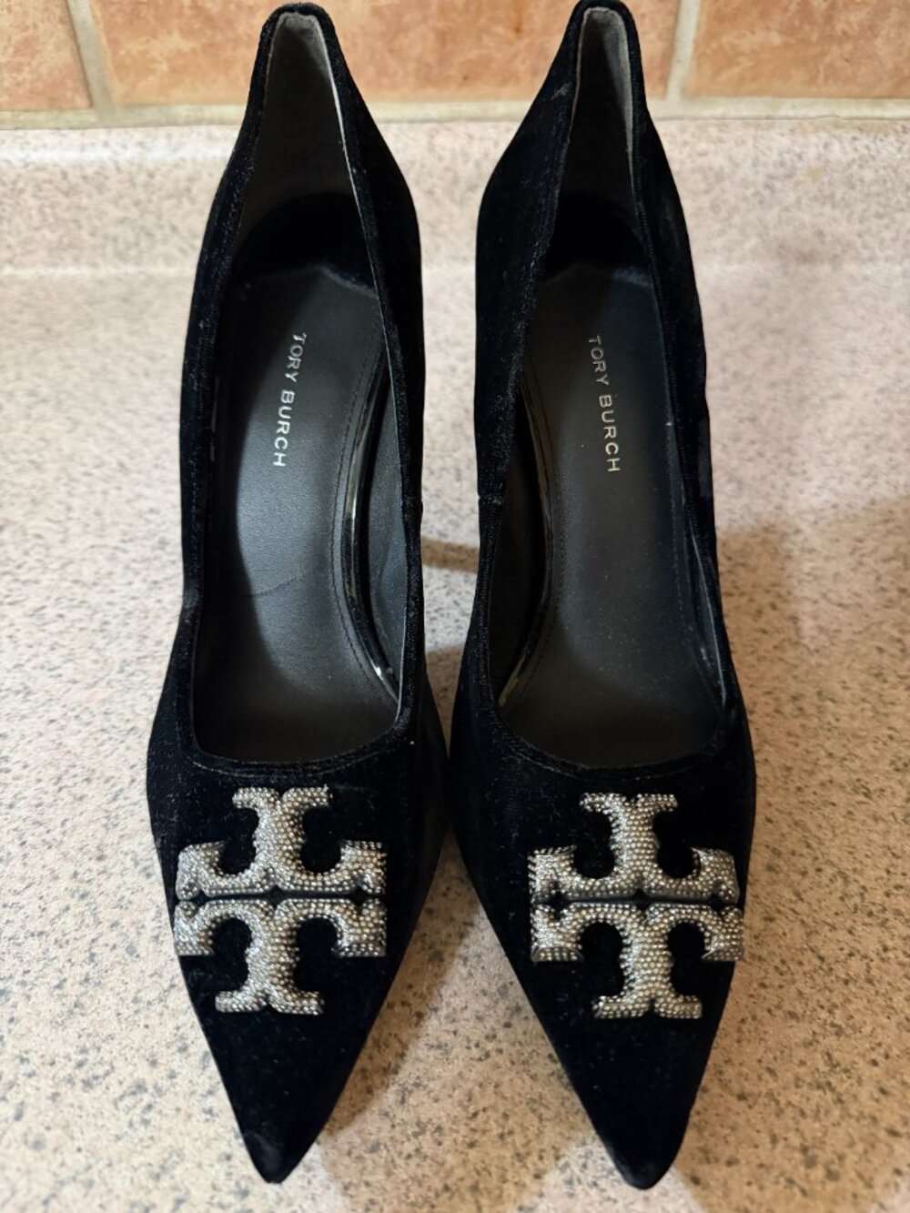 Excellent Condition! Tory Burch Eleanor Pave Pump 100m - Size 10 - Picture 2 of 4